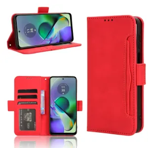 SLOT Peňaženkový obal pre Motorola Moto G54 5G / G54 Power Edition 5G červený