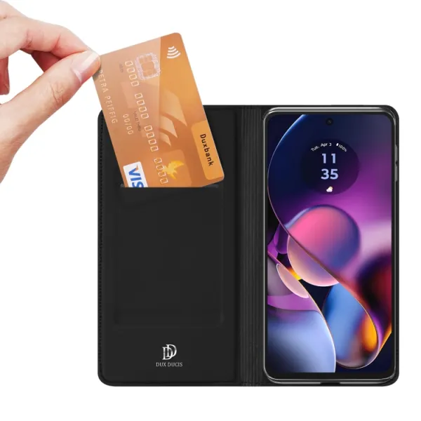 DUX Zaklápacie puzdro pre Motorola Moto G54 5G / G54 Power Edition 5G čierne