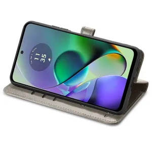 ART ANIMALS Peňaženkový obal pre Motorola Moto G54 5G / G54 Power Edition 5G šedý