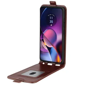 Vyklápacie puzdro pre Motorola Moto G54 5G / G54 Power Edition 5G hnedé
