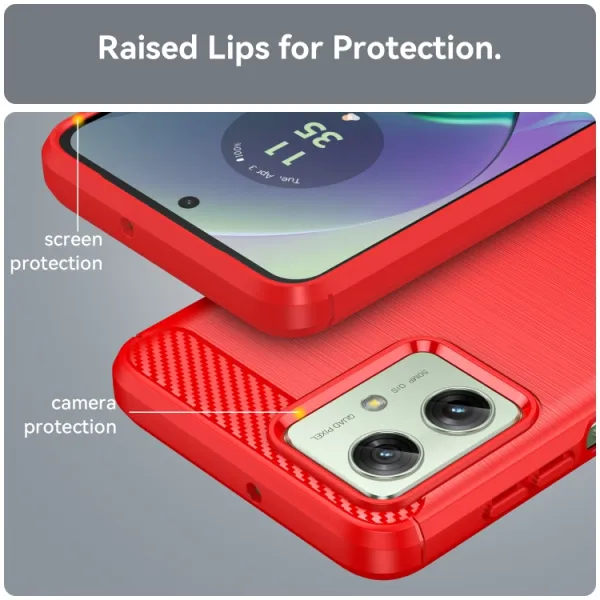 FLEXI TPU Ochranný kryt Motorola Moto G54 5G / G54 Power Edition 5G červený