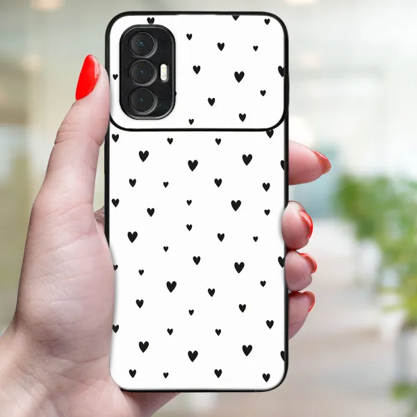 MY ART Ochranný obal Tecno Spark 8 Pro BLACK HEARTS (167)