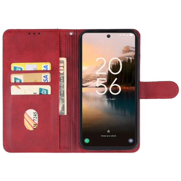 SMOOTH Peňaženkové puzdro pre TCL 40 NXTPAPER červené