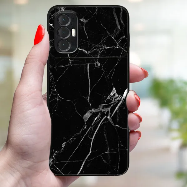 MY ART Ochranný obal Tecno Spark 8 Pro BLACK MARBLE (142)