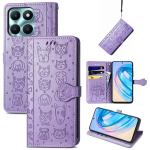 ART ANIMALS Peňaženkový obal pre Honor X6a fialový