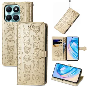 ART ANIMALS Peňaženkový obal pre Honor X6a zlatý