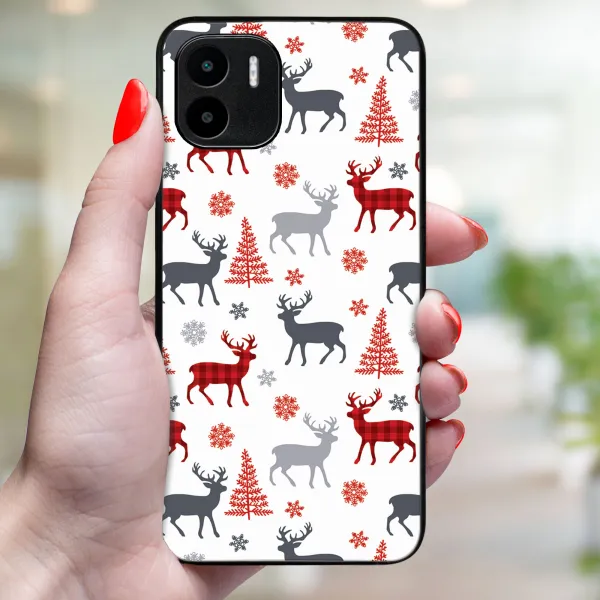 MY ART Kryt s vianočným dizajnom Xiaomi Redmi A1 / Redmi A2 DEER (068)