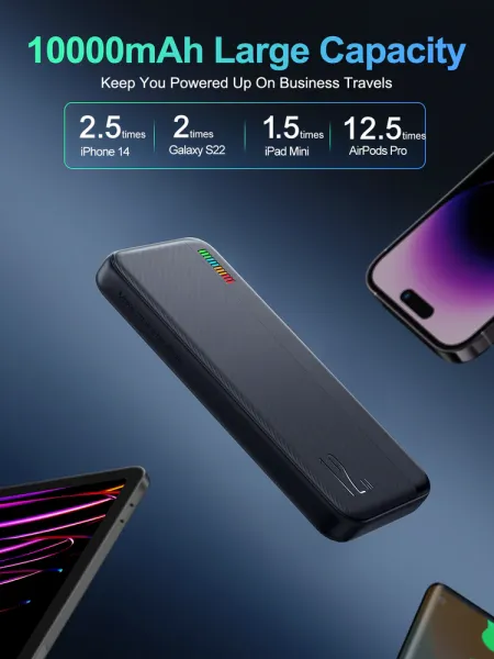 JOYROOM Joyroom JR-T016 12W Externá nabíjačka 10 000 mAh biela