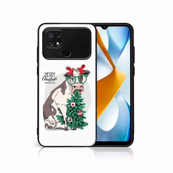 MY ART Kryt s vianočným dizajnom Xiaomi Poco C40 MERRY CHRISTMAS (074)