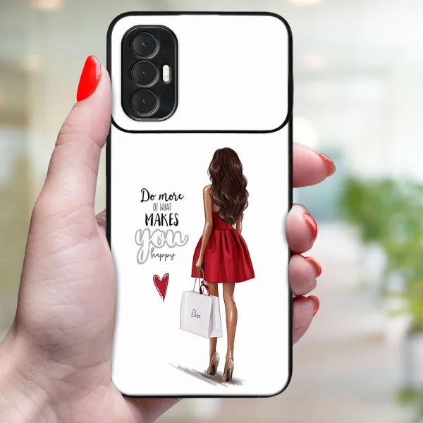 MY ART Ochranný obal Tecno Spark 8 Pro RED DRESS (137)