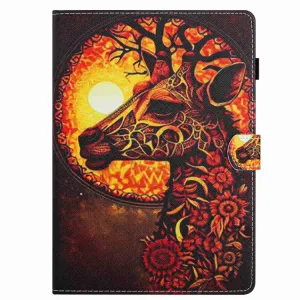 ART Zaklápacie puzdro pre Apple iPad 10.2 2021 / 2020 / 2019 FLOWER GIRAFFE