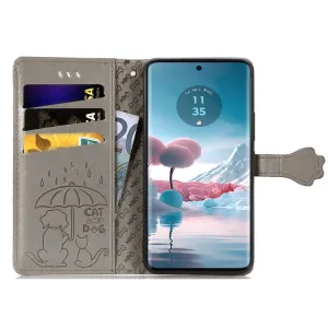 ART ANIMALS Peňaženkový obal pre Motorola Edge 40 Neo šedý