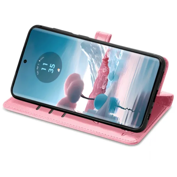ART ANIMALS Peňaženkový obal pre Motorola Edge 40 Neo ružový