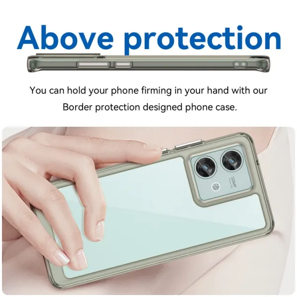 CRYSTAL Ochranný kryt pre Motorola Edge 40 Neo šedý