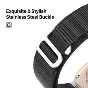 DUX GS Nylonový remienok pre Apple Watch SE / SE 2022 / SE 2023 / SE 2025 (40mm) čierny