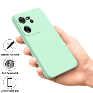 RUBBER Ochranný kryt pre Xiaomi 13T / 13T Pro zelený