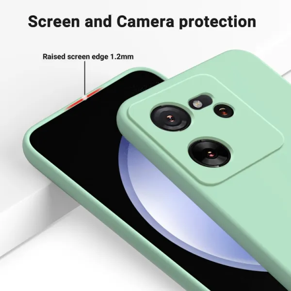 RUBBER Ochranný kryt pre Xiaomi 13T / 13T Pro zelený