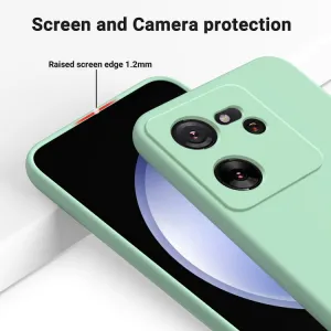 RUBBER Ochranný kryt pre Xiaomi 13T / 13T Pro zelený