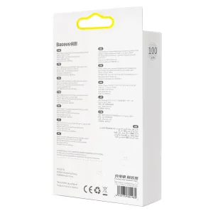 BASEUS CALD000202 100W Kábel USB Typ-C / USB Typ-C 1m biely