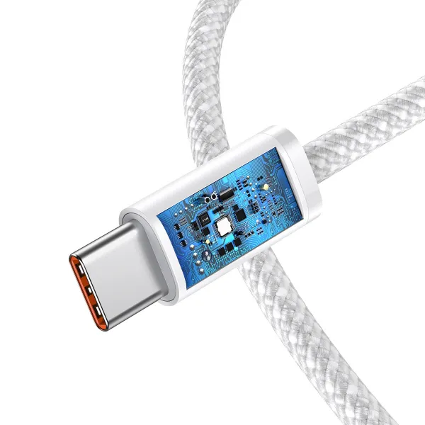 BASEUS CALD000202 100W Kábel USB Typ-C / USB Typ-C 1m biely