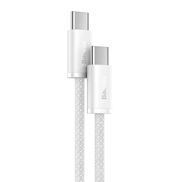 BASEUS CALD000202 100W Kábel USB Typ-C / USB Typ-C 1m biely