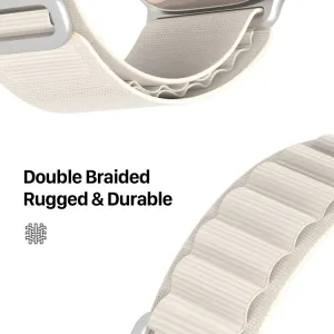 DUX GS Nylonový remienok pre Apple Watch SE / SE 2022 / SE 2023 / SE 2025 (44mm) béžový