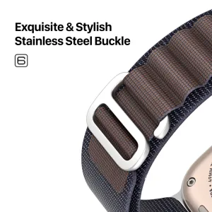 DUX GS Nylonový remienok pre Apple Watch SE / SE 2022 / SE 2023 / SE 2025 (44mm) modrý