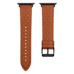 LATTICE BAND Kožený remienok pre Apple Watch SE / SE 2022 / SE 2023 / SE 2025 (44mm) hnedý