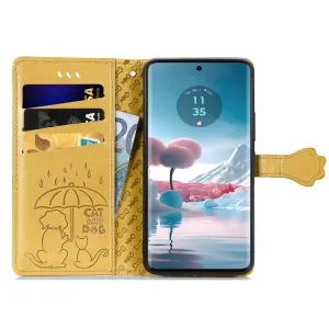 ART ANIMALS Peňaženkový obal pre Motorola Edge 40 Neo žltý