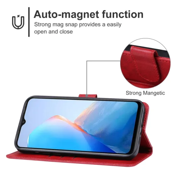 SMOOTH Peňaženkové puzdro pre Infinix Smart 7 HD červené
