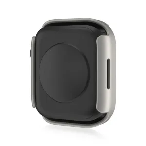 PC FULL COVER Plastový kryt so sklom pre Apple Watch SE / SE 2022 / SE 2023 / SE 2025 (44mm) STARLIGHT