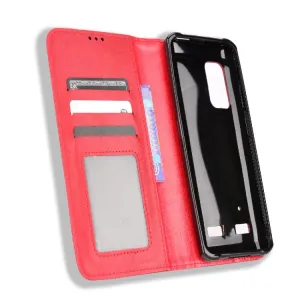 BUSINESS Peňaženkový kryt pre Ulefone Armor X10 / X10 Pro červený