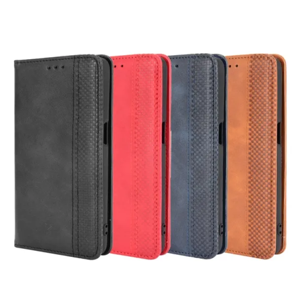 BUSINESS Peňaženkový kryt pre Ulefone Armor X10 / X10 Pro červený
