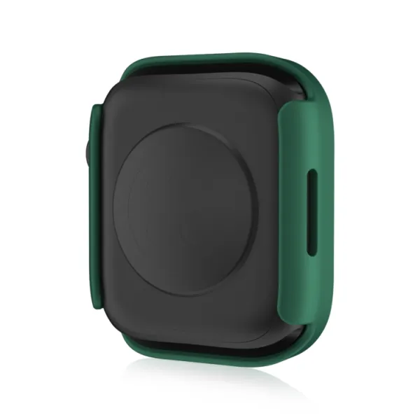 PC FULL COVER Plastový kryt so sklom pre Apple Watch SE / SE 2022 / SE 2023 / SE 2025 (40mm) zelený