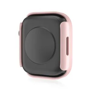 PC FULL COVER Plastový kryt so sklom pre Apple Watch SE / SE 2022 / SE 2023 / SE 2025 (40mm) ružovozlatý