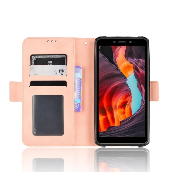 SLOT Peňaženkový obal pre Ulefone Armor X10 / X10 Pro ružový