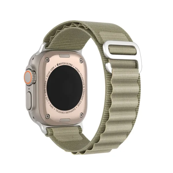 DUX GS Nylonový remienok pre Apple Watch SE / SE 2022 / SE 2023 / SE 2025 (40mm) zelený