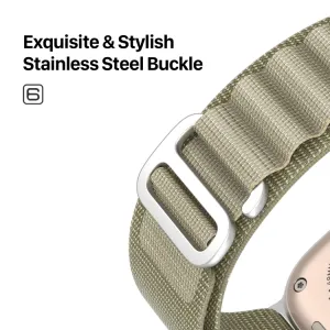 DUX GS Nylonový remienok pre Apple Watch SE / SE 2022 / SE 2023 / SE 2025 (40mm) zelený