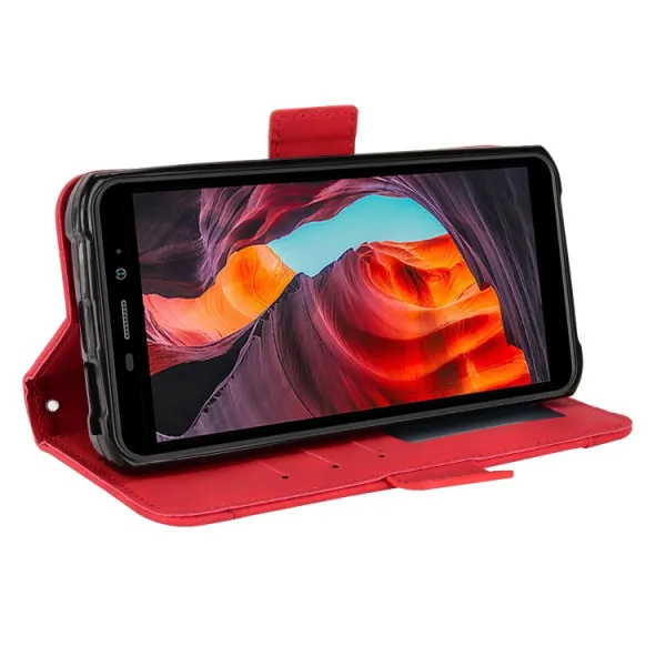 SLOT Peňaženkový obal pre Ulefone Armor X10 / X10 Pro červený