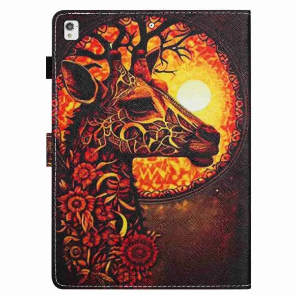 ART Zaklápacie puzdro pre Apple iPad 10.2 2021 / 2020 / 2019 FLOWER GIRAFFE