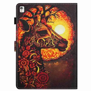 ART Zaklápacie puzdro pre Apple iPad 10.2 2021 / 2020 / 2019 FLOWER GIRAFFE