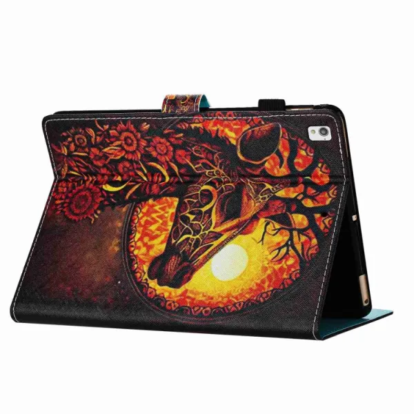 ART Zaklápacie puzdro pre Apple iPad 10.2 2021 / 2020 / 2019 FLOWER GIRAFFE