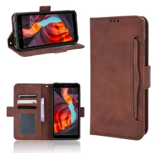 SLOT Peňaženkový obal pre Ulefone Armor X10 / X10 Pro hnedý