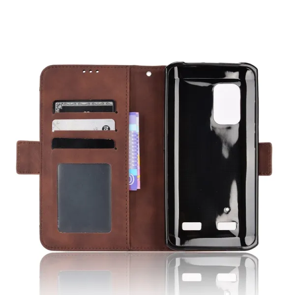 SLOT Peňaženkový obal pre Ulefone Armor X10 / X10 Pro hnedý