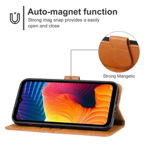 SMOOTH Peňaženkové puzdro pre Doogee V30 5G hnedé