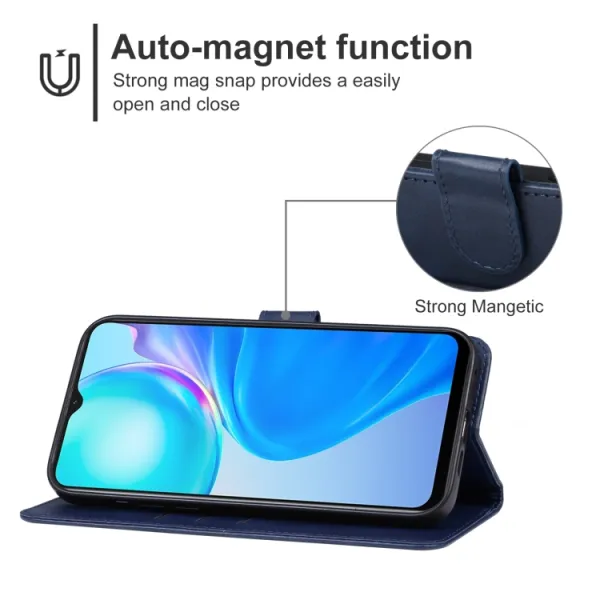 SMOOTH Peňaženkové puzdro pre Blackview A85 modrý
