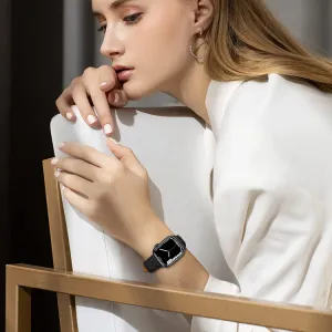 LATTICE BAND Kožený remienok pre Apple Watch SE / SE 2022 / SE 2023 / SE 2025 (40mm) hnedý