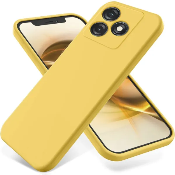RUBBER Ochranný kryt pre Tecno Spark 10 žltý