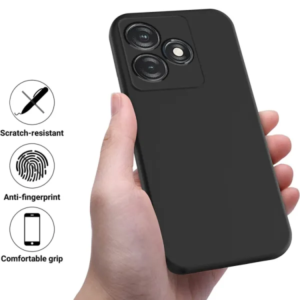 RUBBER Ochranný kryt pre Tecno Spark 10 čierny