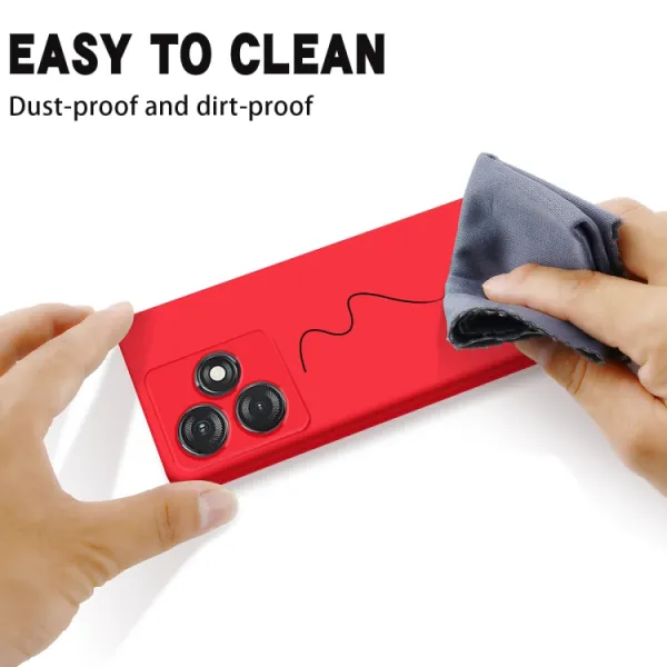 RUBBER Ochranný kryt pre Tecno Spark 10 červený